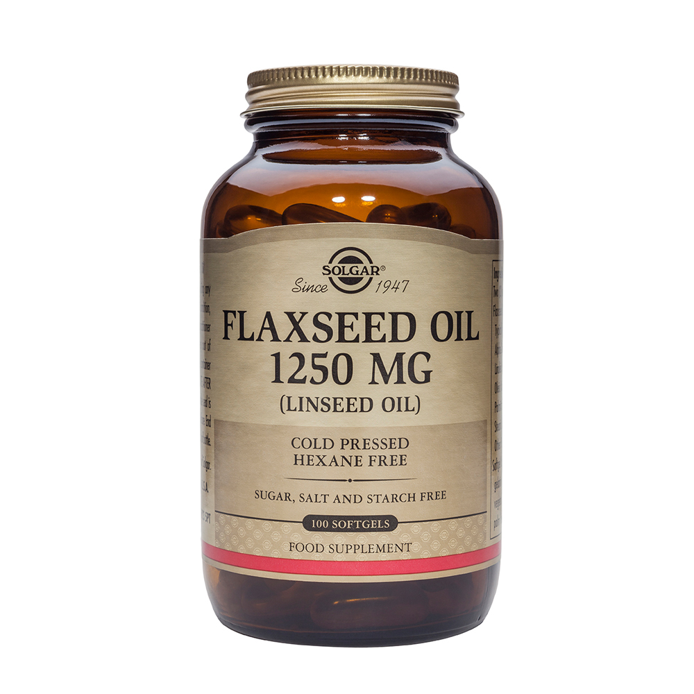 COLD PRESSED FLAXSEED OIL 1250mg softgels 100s Health Corner