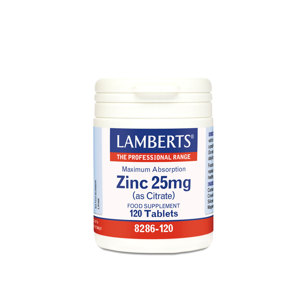 Zinc 25mg (as Citrate) 120tabs Health Corner