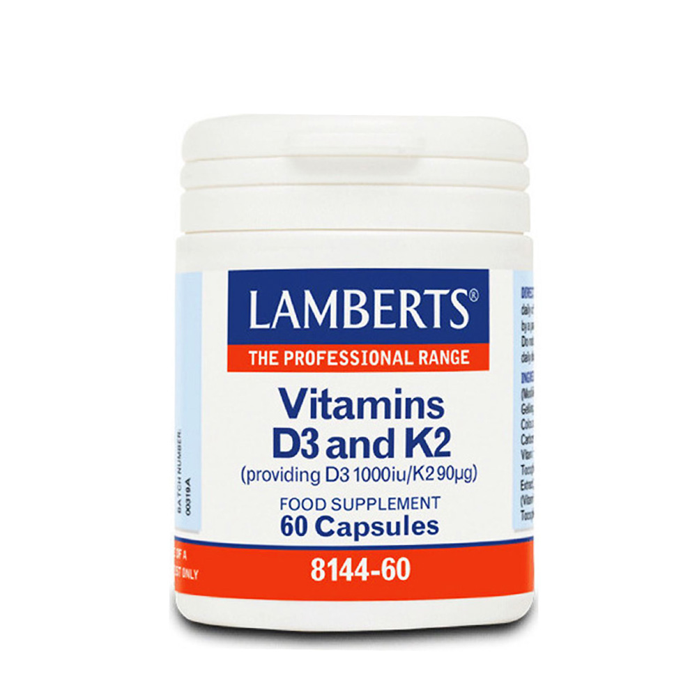 Vitamin D3 1000iu + K2 90μg 60tabs Health Corner