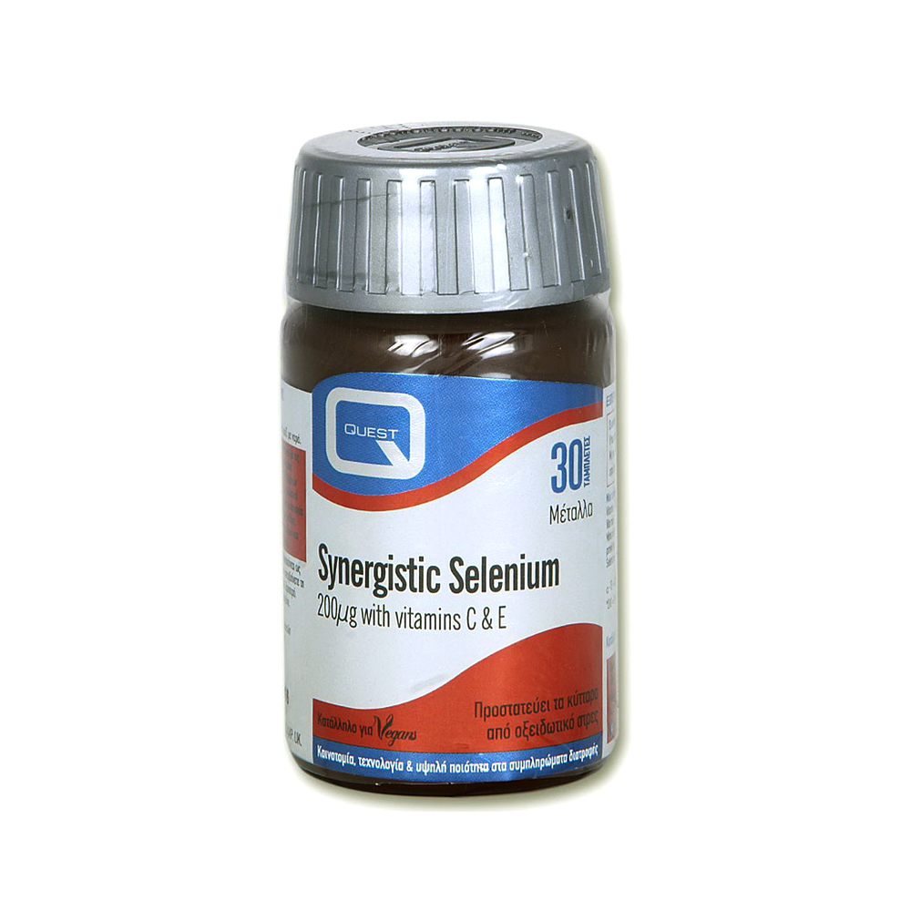 Synergistic SELENIUM 200 μg Plus C, E 30 tabs Health Corner
