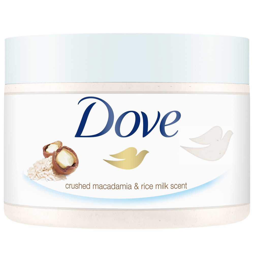 Crushed Macadamia & Rice Milk Scent Exfoliating Body Scrub (225ml