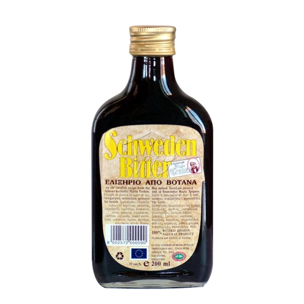 Schweden Bitter Ελιξήριο Από Βότανα Με Αλκοόλ (200ml) Health Corner