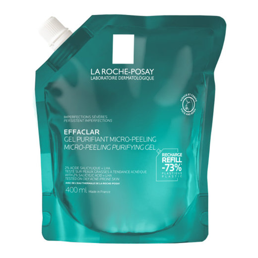 Effaclar Micro-peeling Gel Refill Καθαρισμού Για Επίμονες Ατέλειες, Κατάλληλο Για Πρόσωπο Και Σώμα (400ml)