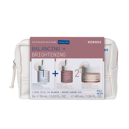 Apothecary Wild Rose Balancing + Brightening Με Smart Yoghurt Super Serum Με Προβιοτικά 15ml + Apothecary Wild Rose Κρέμα-gel 40ml + Διφασικό Serum