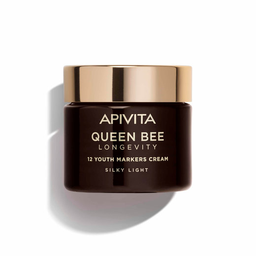 Queen Bee Longevity Silky Light Cream - Ελαφριά Μεταξένια Κρέμα Για Δράση Σε 12 Δείκτες Νεότητας (50ml)